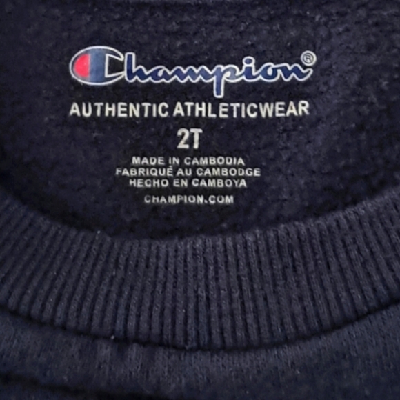 Champion 2 Piece Set For 2 years old boy Dark Blue Sweater and Pants. - Picture 4 of 6